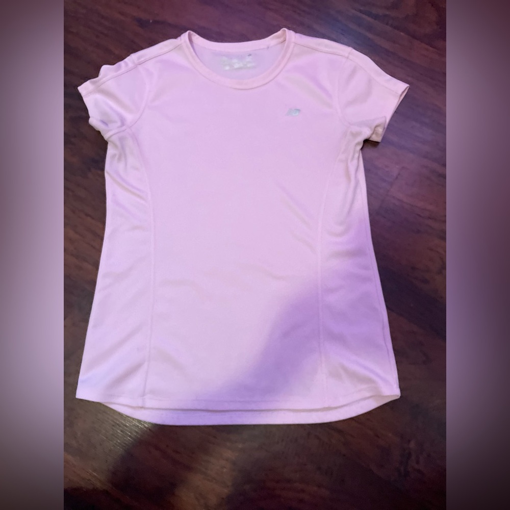 New Balance Pink T shirt workout shirt